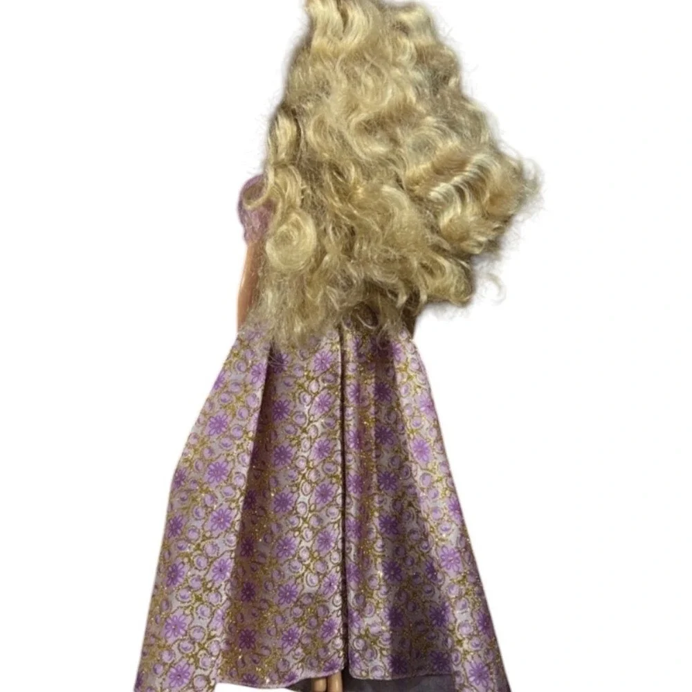 Barbie Masquerade Ball Princess Doll Purple Gold Floral Dress 2007 Mattel M4491